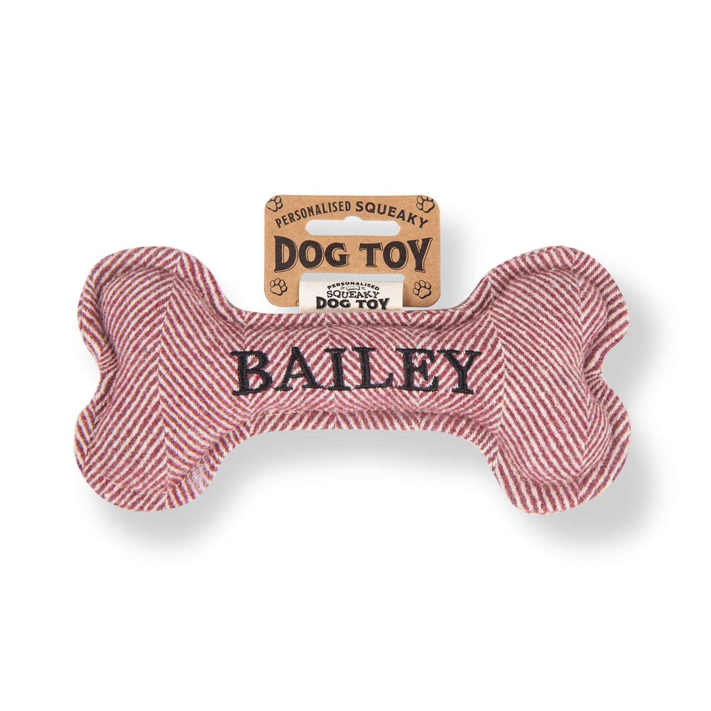 Squeaky Bone Dog Toy - Bailey