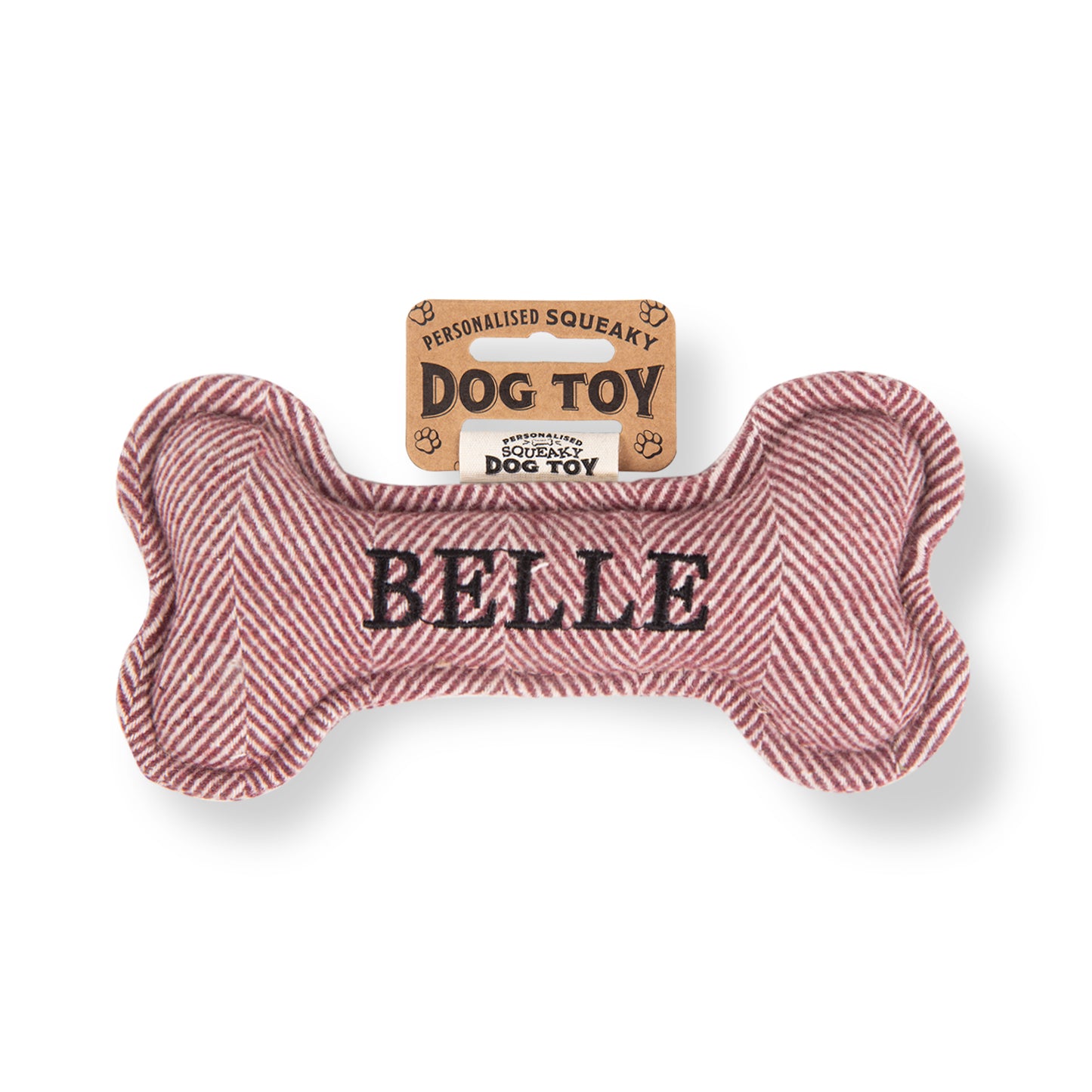 Squeaky Bone Dog Toy - Belle