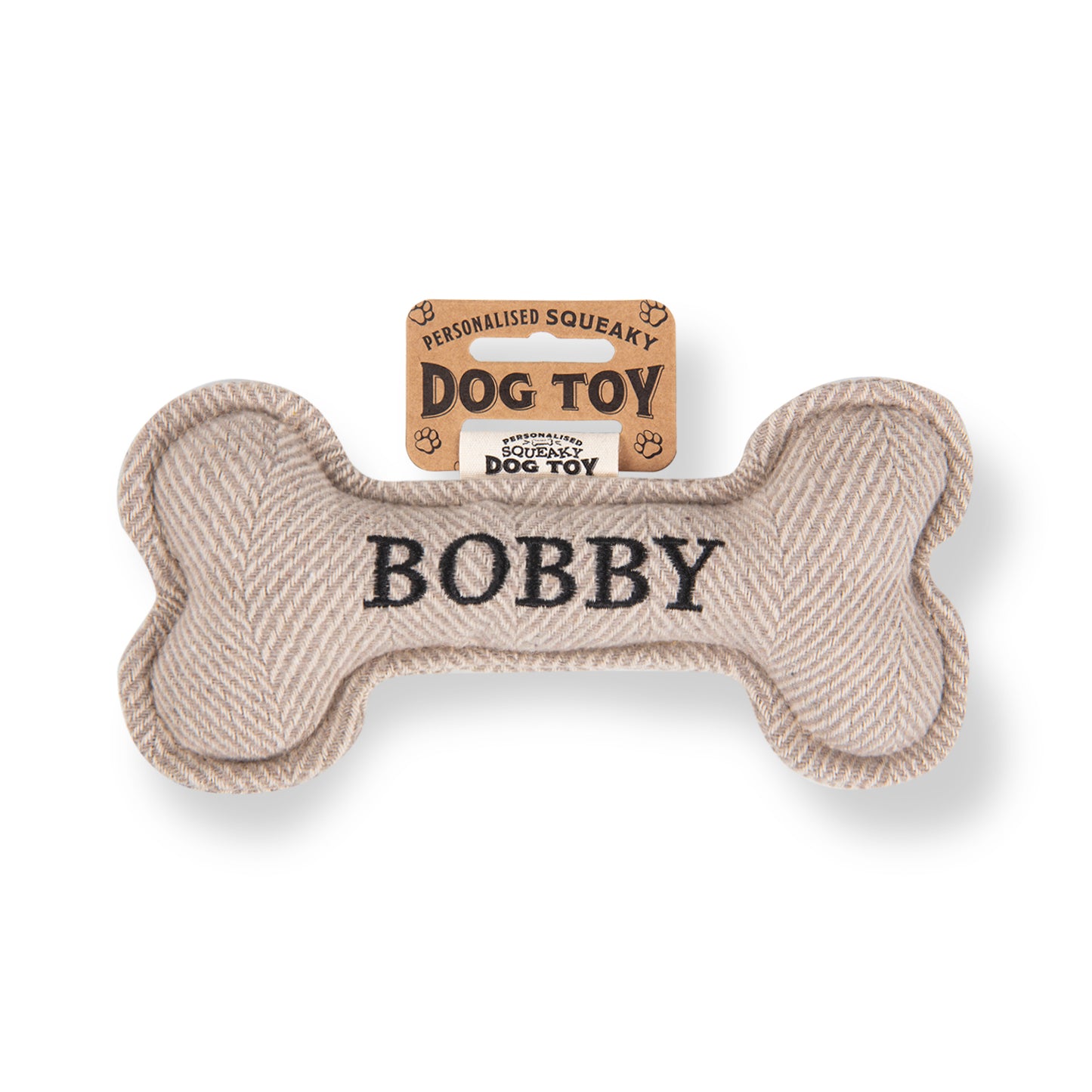 Squeaky Bone Dog Toy - Bobby