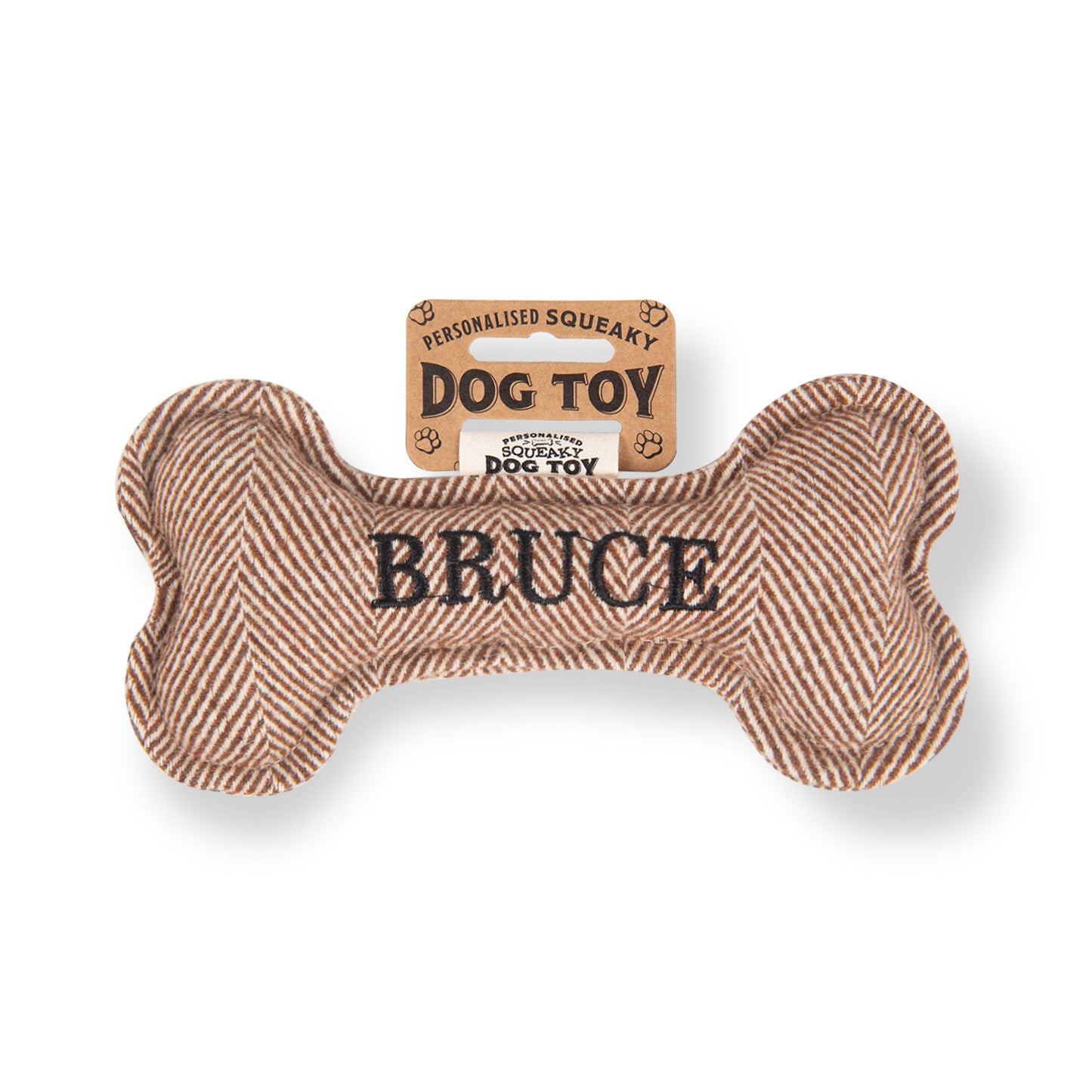 Squeaky Bone Dog Toy - Bruce
