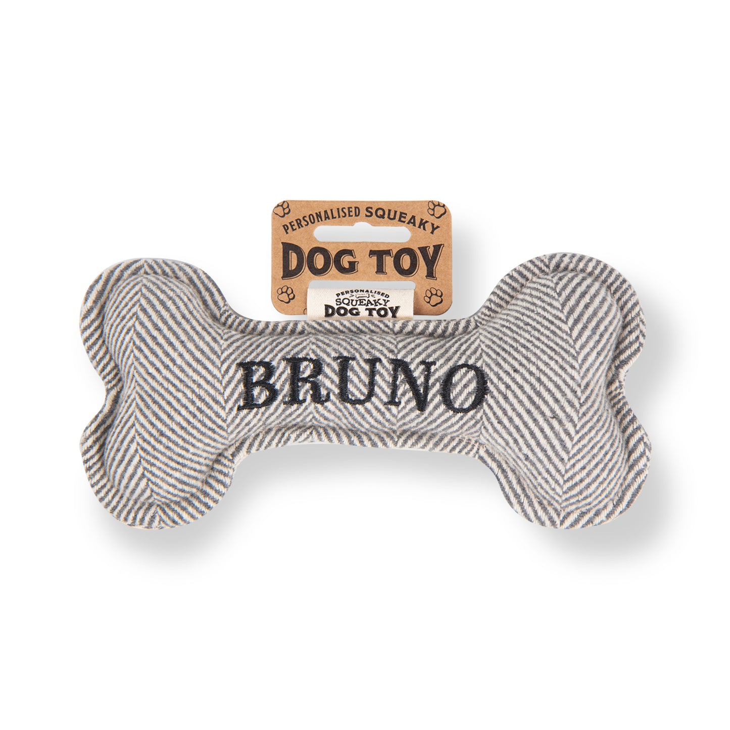 Squeaky Bone Dog Toy - Bruno