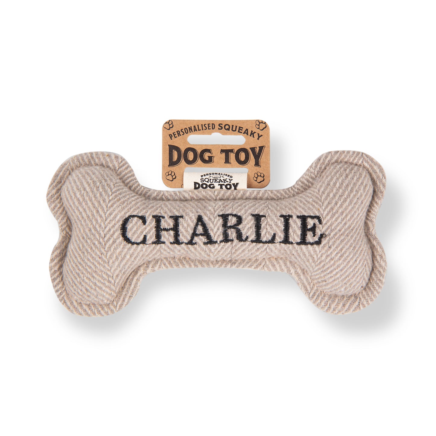 Squeaky Bone Dog Toy - Charlie
