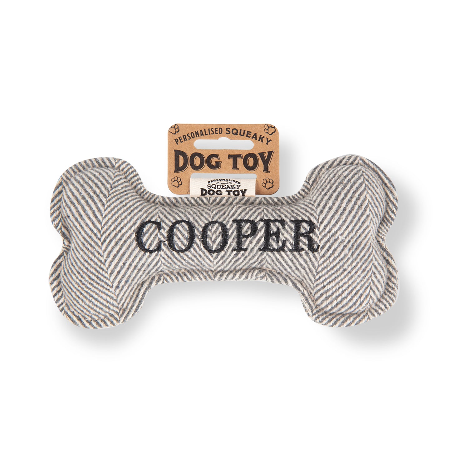 Squeaky Bone Dog Toy - Cooper