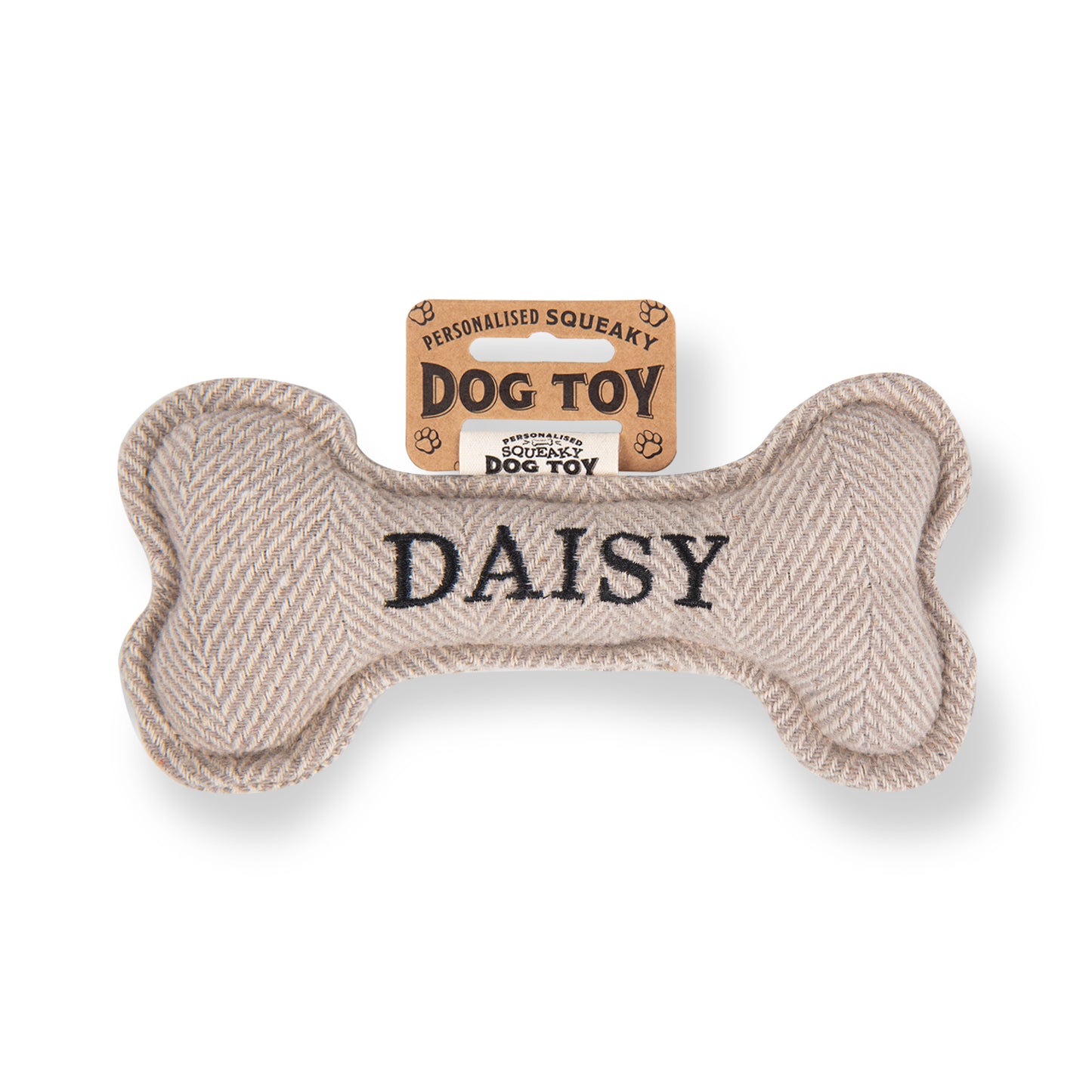 Squeaky Bone Dog Toy - Daisy