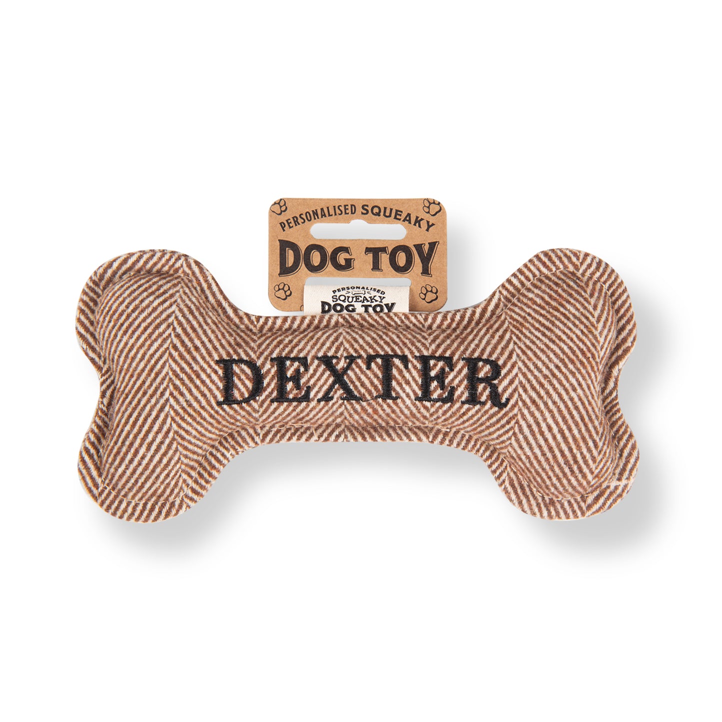 Squeaky Bone Dog Toy - Dexter
