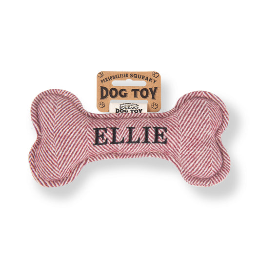 Squeaky Bone Dog Toy - Ellie