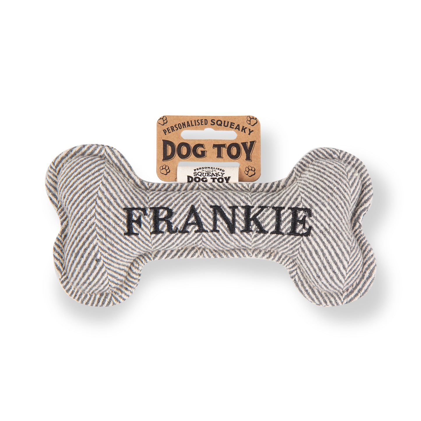 Squeaky Bone Dog Toy - Frankie