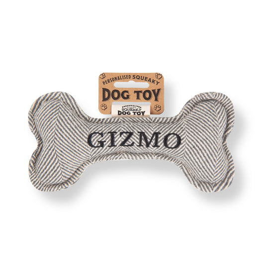 Squeaky Bone Dog Toy - Gizmo
