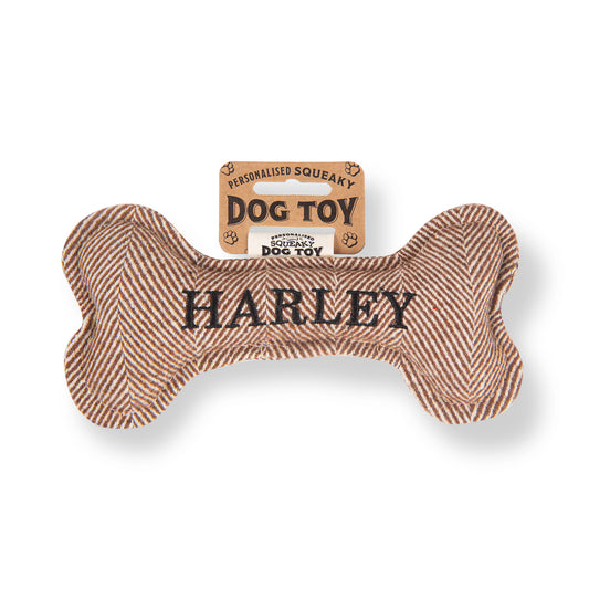 Squeaky Bone Dog Toy - Harley