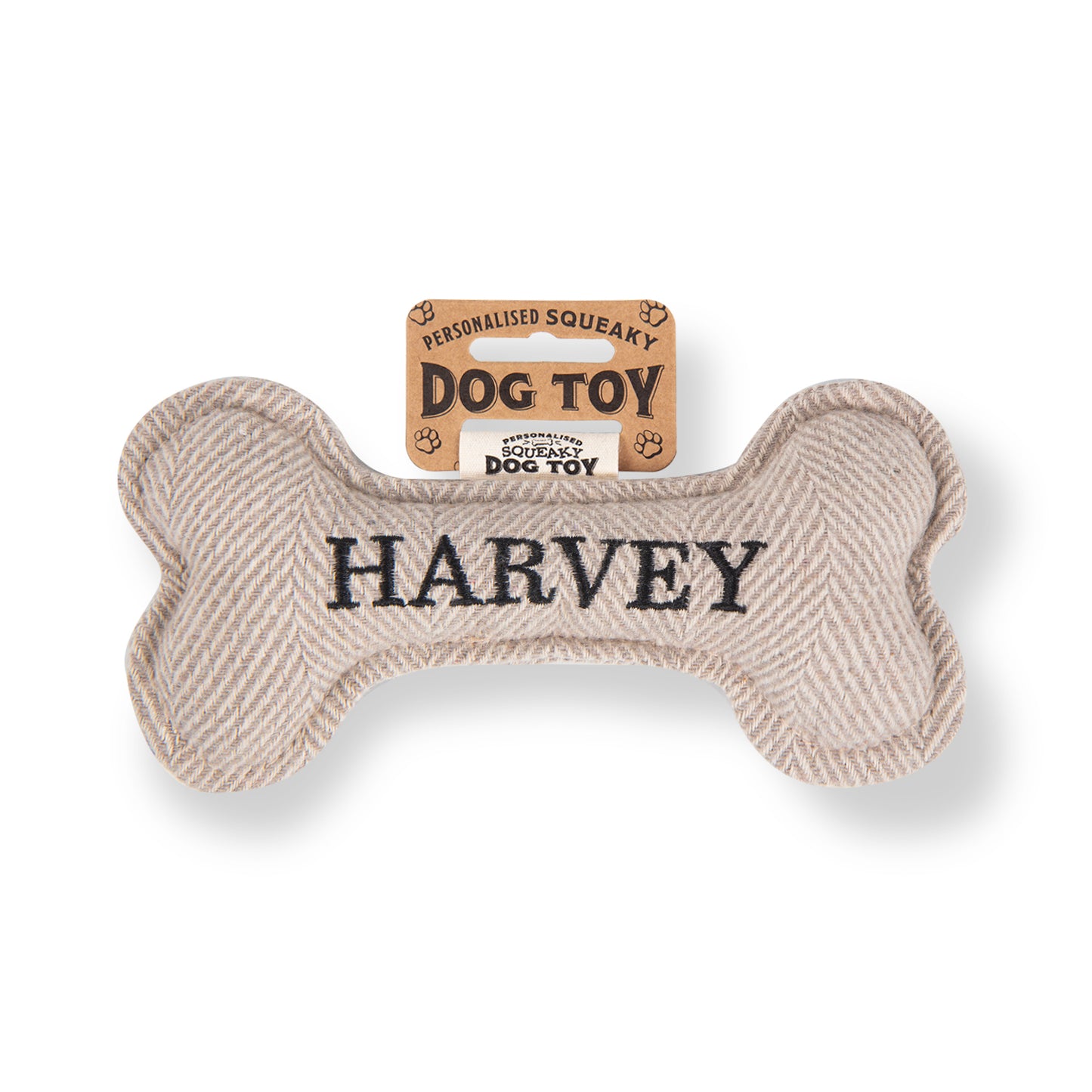 Squeaky Bone Dog Toy - Harvey