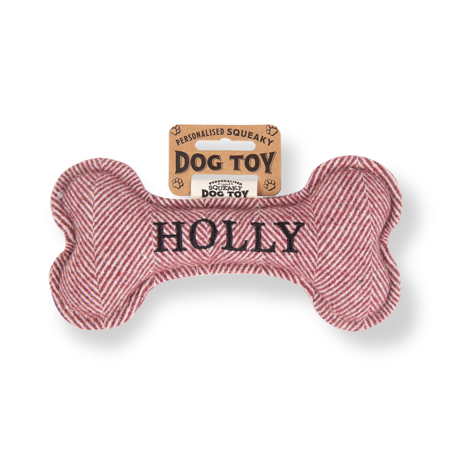 Squeaky Bone Dog Toy - Holly