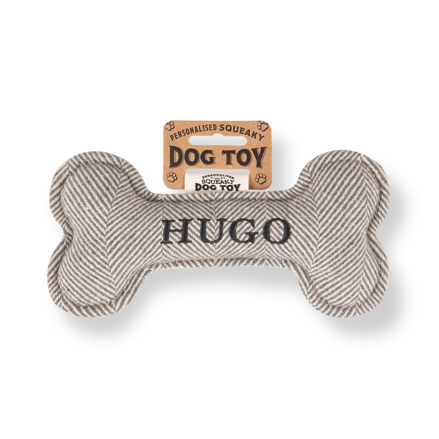 Squeaky Bone Dog Toy - Hugo