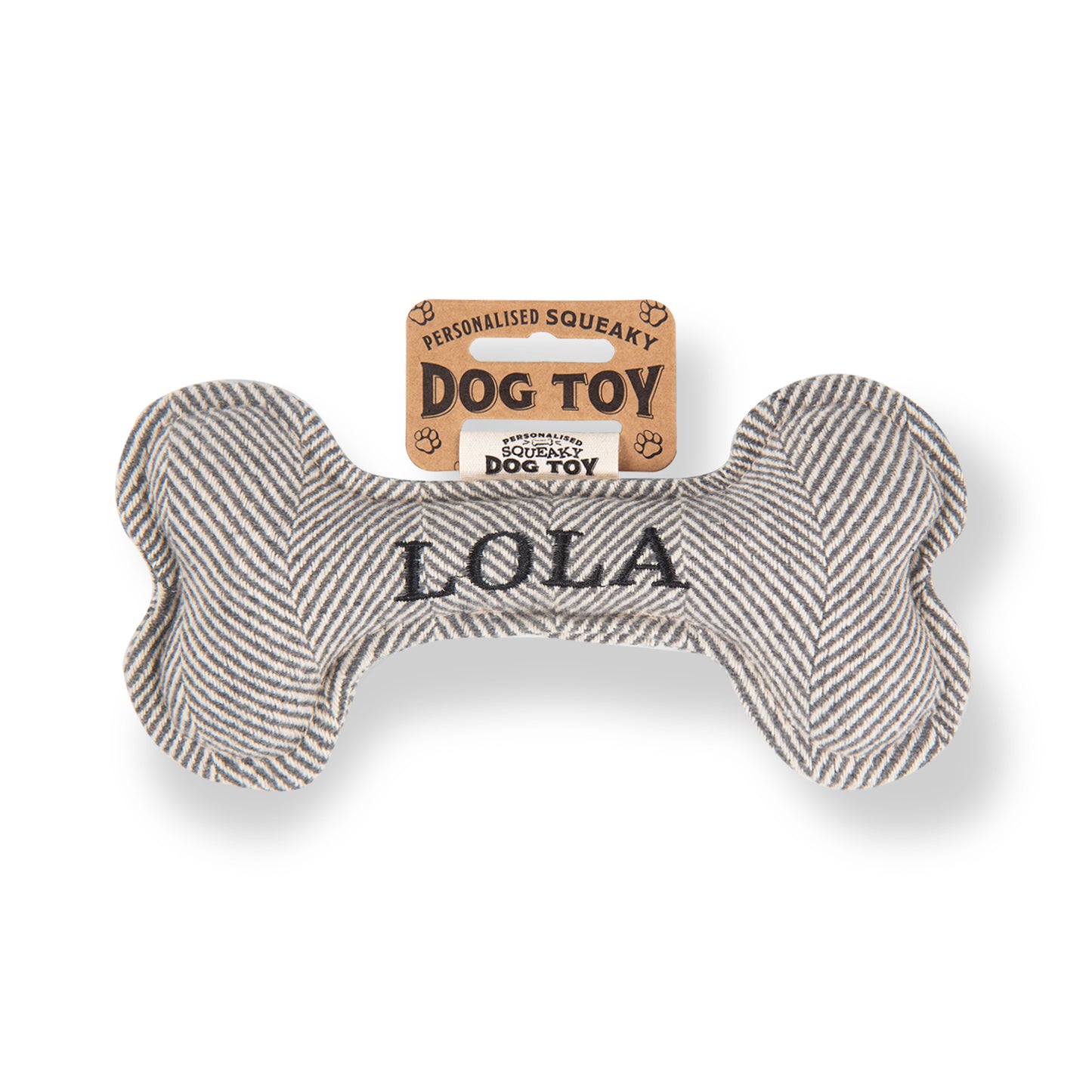 Squeaky Bone Dog Toy - Lola