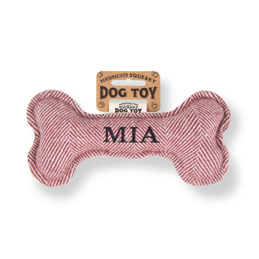 Squeaky Bone Dog Toy - Mia