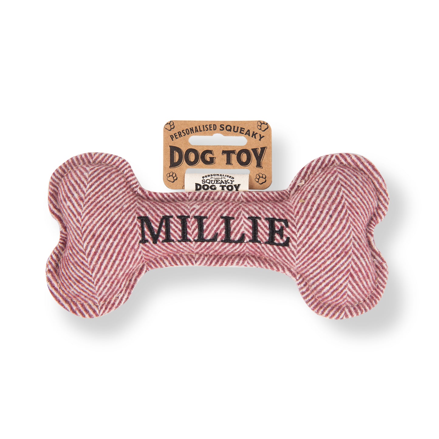 Squeaky Bone Dog Toy - Millie