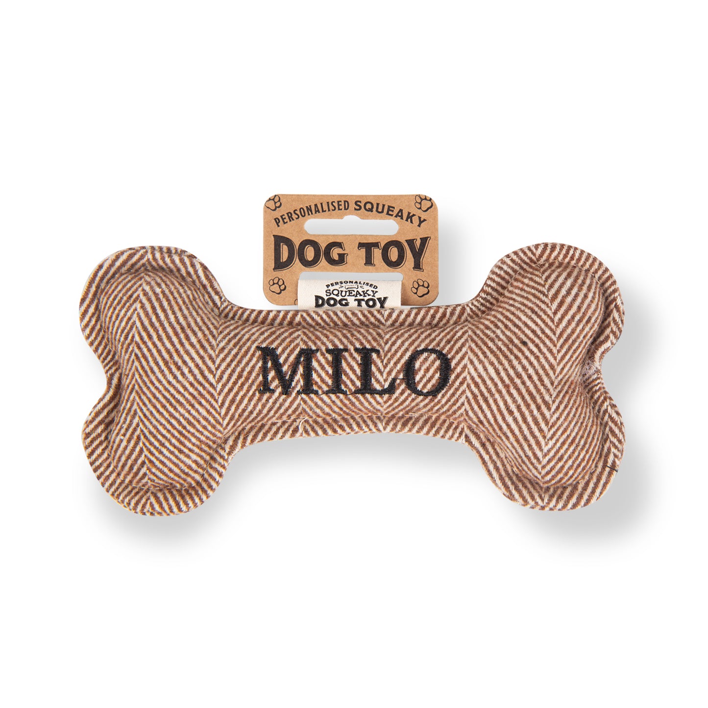 Squeaky Bone Dog Toy - Milo