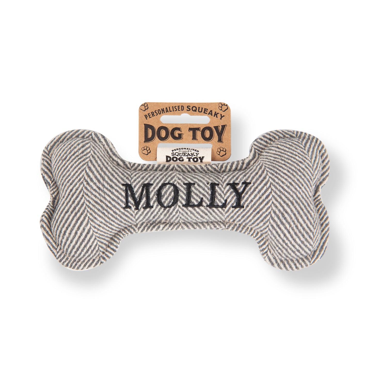 Squeaky Bone Dog Toy - Molly