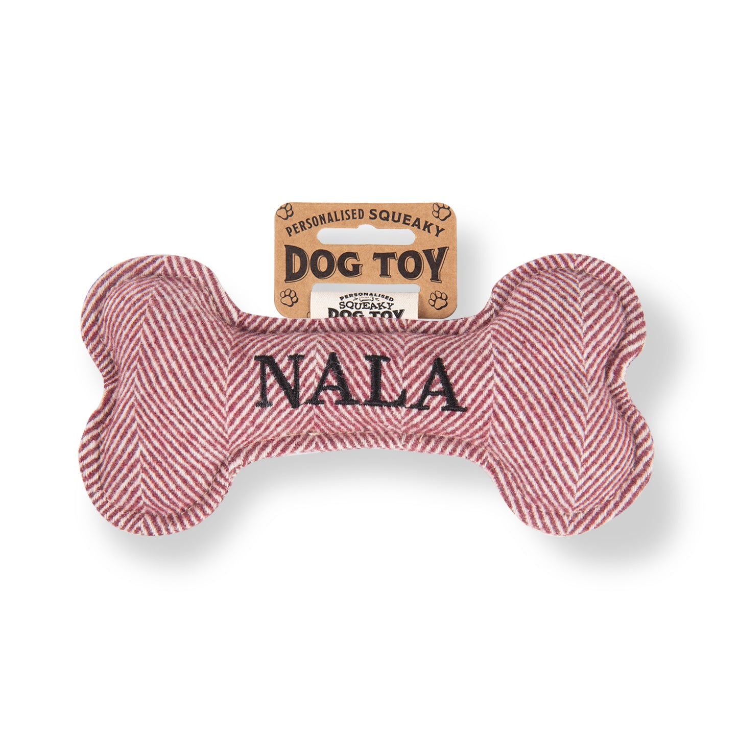Squeaky Bone Dog Toy - Nala