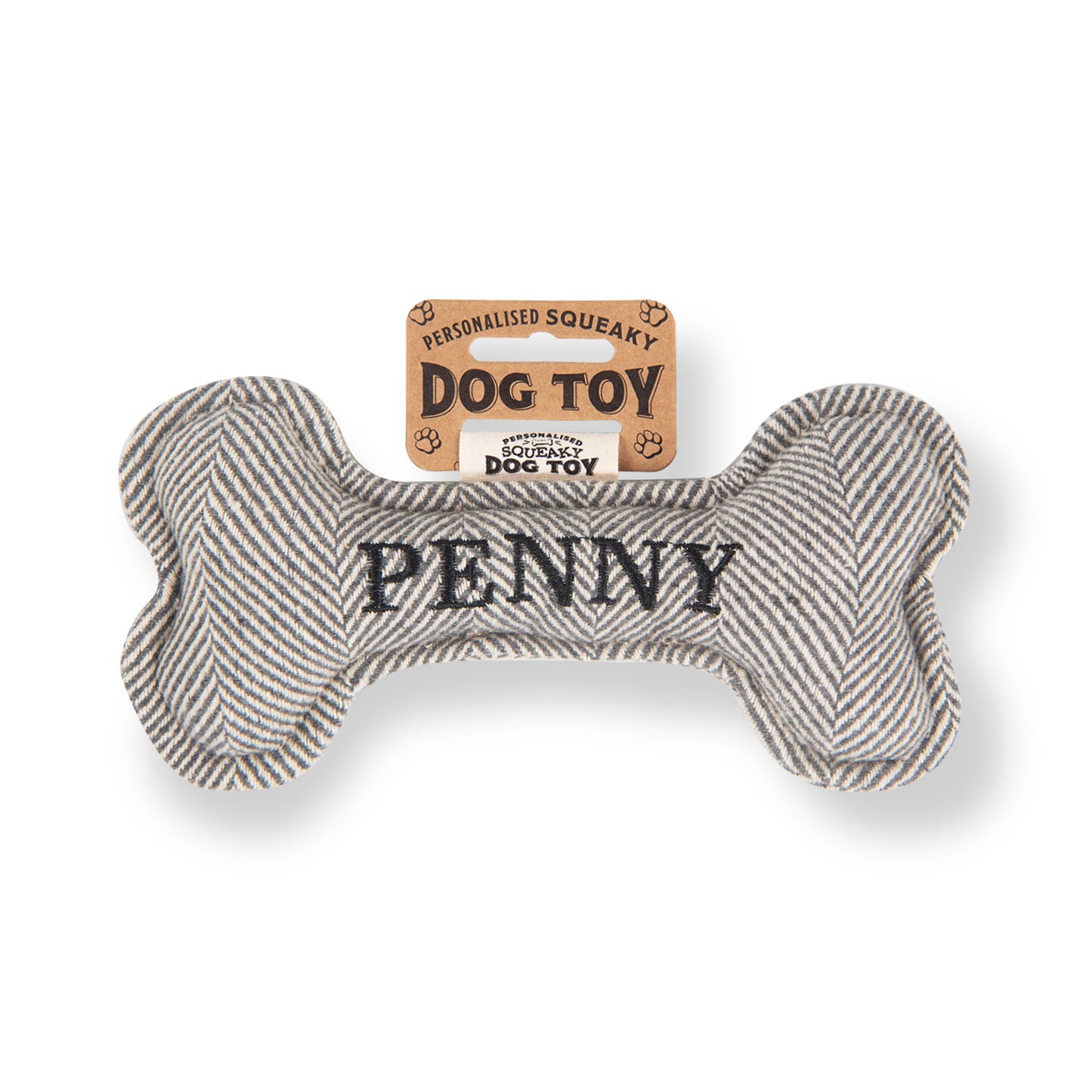 Squeaky Bone Dog Toy - Penny