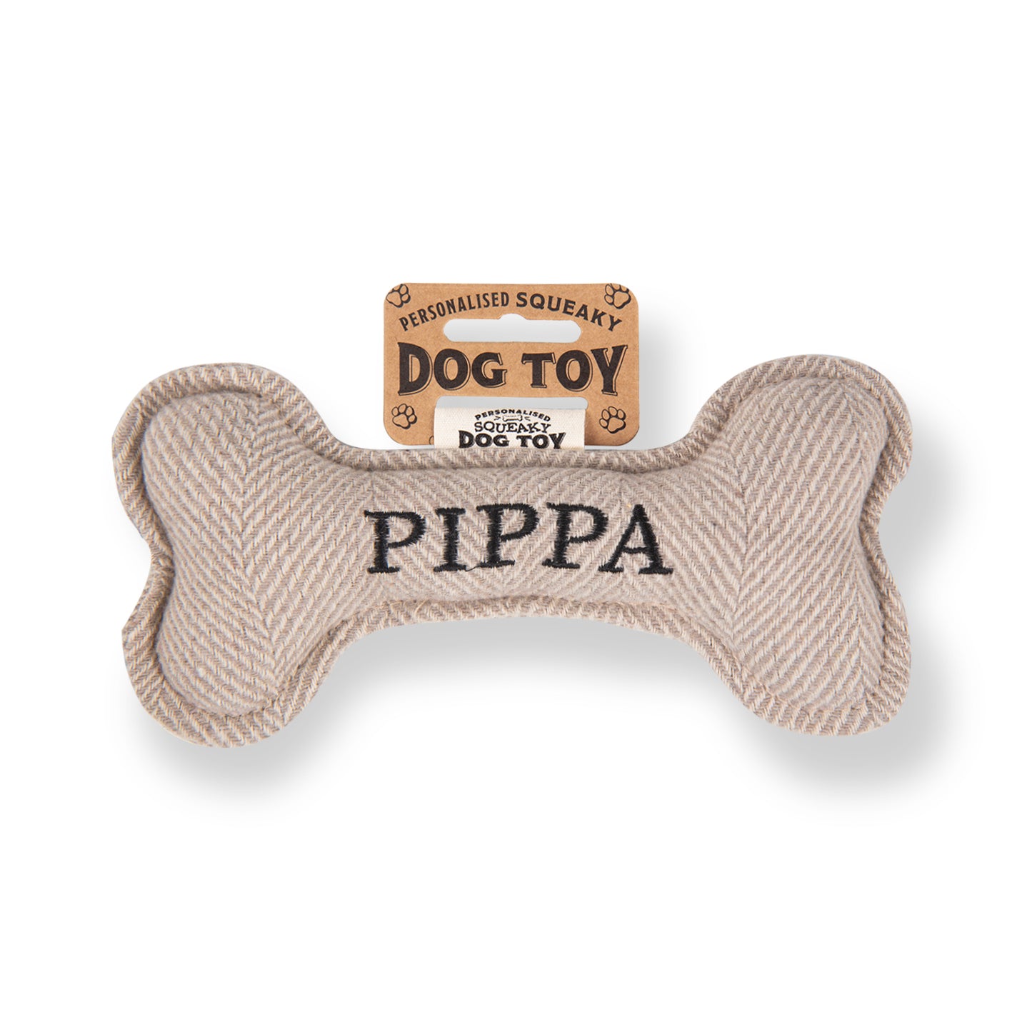 Squeaky Bone Dog Toy - Pippa