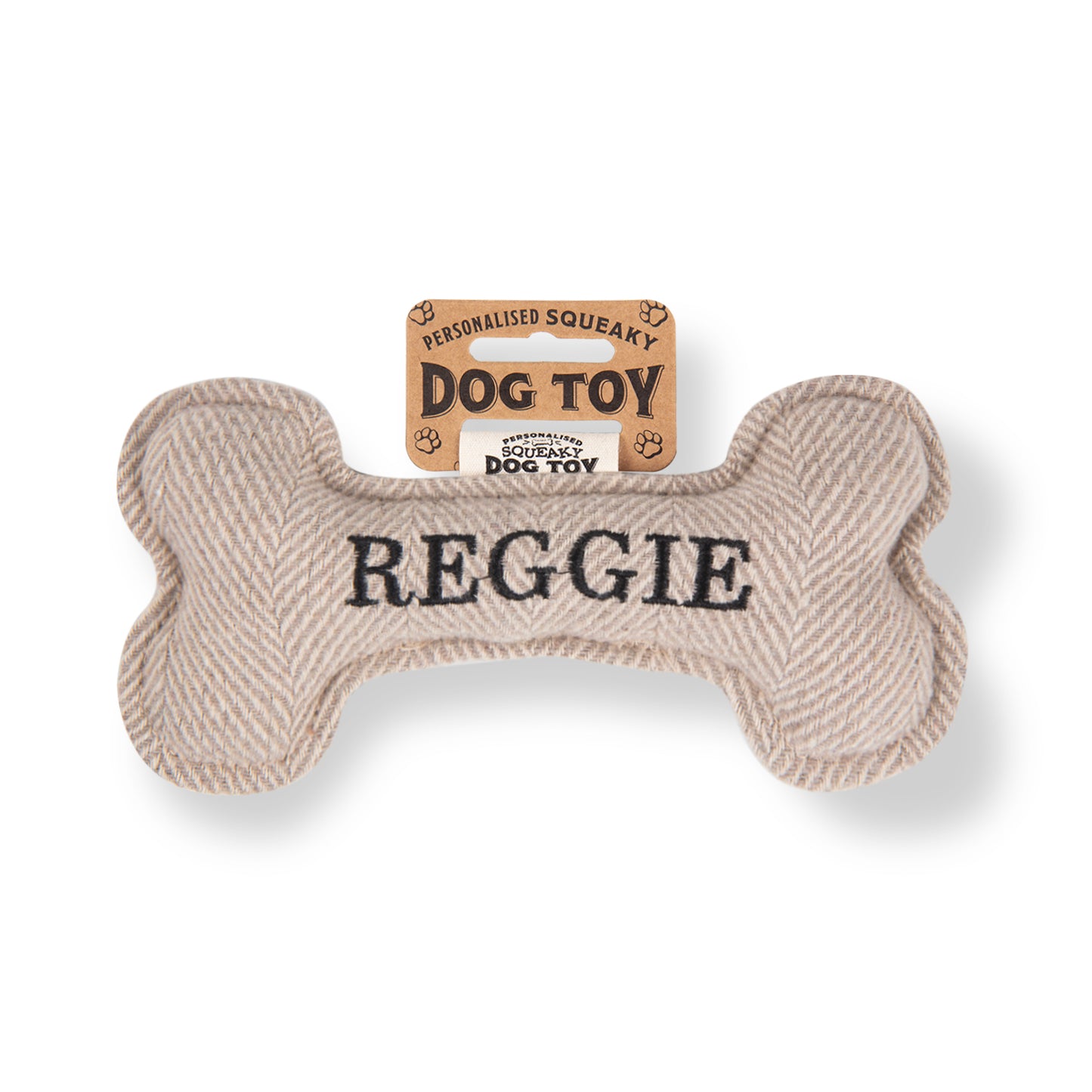 Squeaky Bone Dog Toy - Reggie