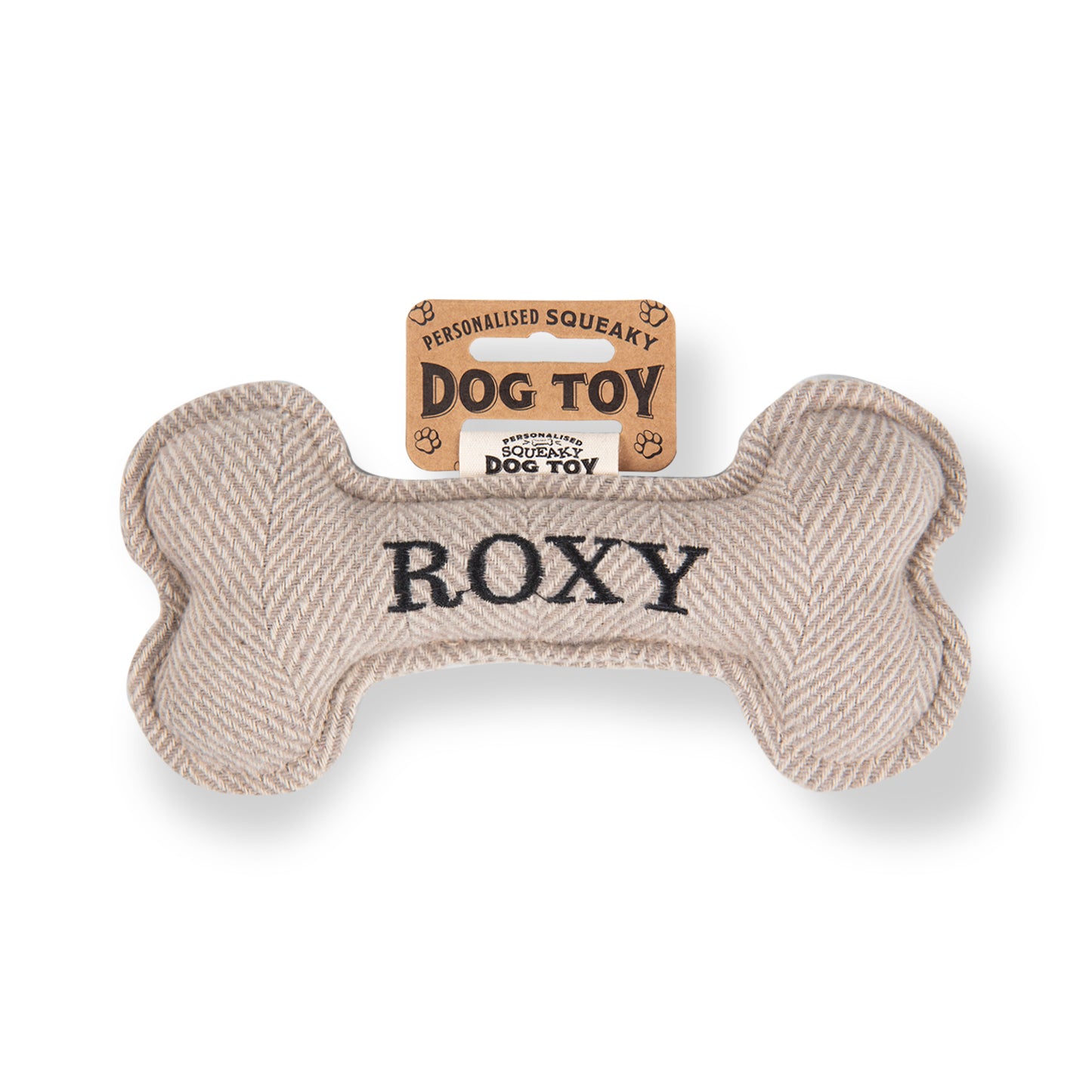 Squeaky Bone Dog Toy - Roxy