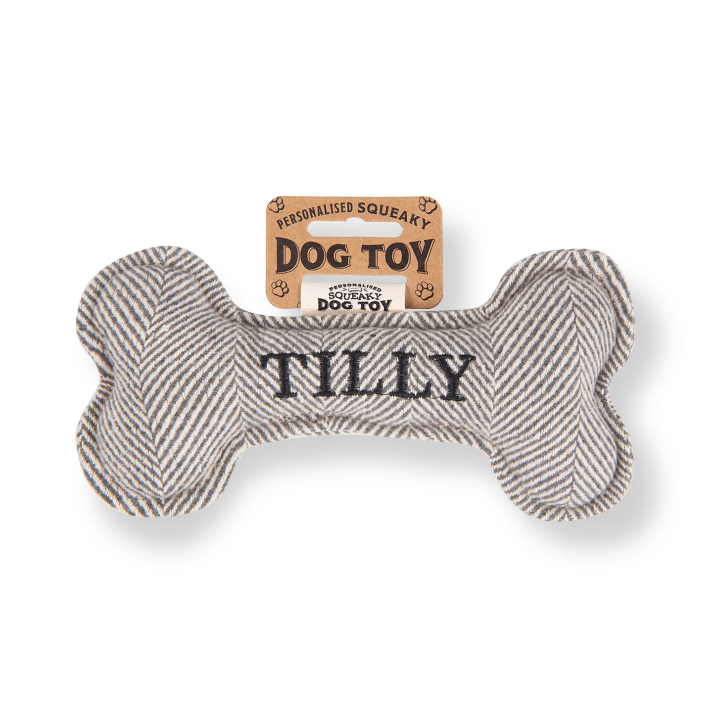 Squeaky Bone Dog Toy - Tilly