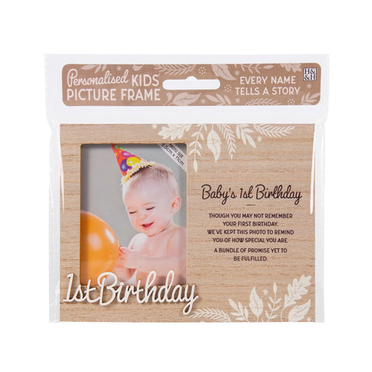 H&H Personalised Frame - 1st Birthday