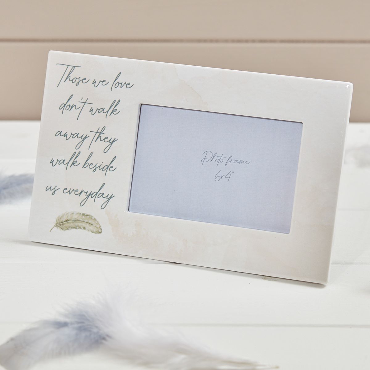 RL Grey Feather Memory Photo Frame