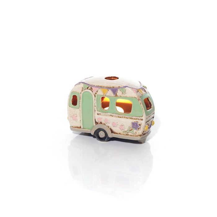 RL Stoneware Green Caravan With Embossed Details