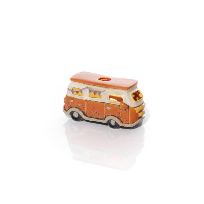 RL Stoneware Orange Campervan With Embossed Details