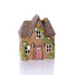 Cottage Garden Stoneware House With Rose Garland Candle Holder