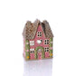 Cottage Garden Stoneware House Pink With Rose Garland Candle Holder