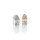 Cottage Garden Stoneware Shaped Vases Small Set of 2