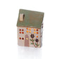 Floral Serenade Stoneware Sage Green Roof Candle Holder
