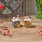 Garden Birds Stoneware House Ornament With 3D Bird *Orange Only