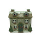 RL Stoneware House With Dormer Windows Candle Holder
