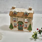 RL Stoneware House With Dormer Windows Candle Holder