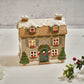 RL Stoneware House With Dormer Windows Candle Holder