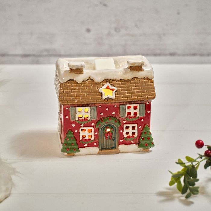RL Stoneware House Wax Melt Burner