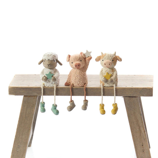 RL Mini Farm Resin Shelf Sitter 3 Asst