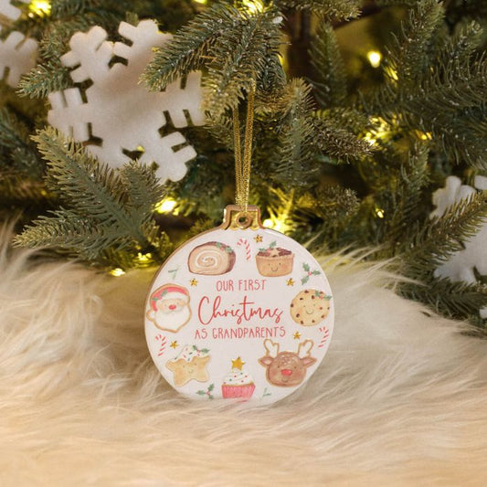 RL First Christmas As Grandparents Ceramic Hanger