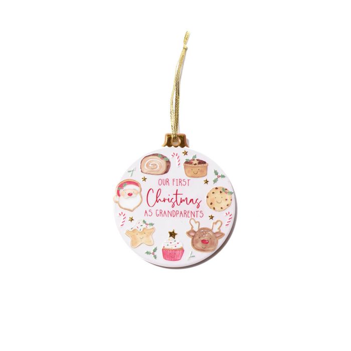 RL First Christmas As Grandparents Ceramic Hanger