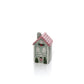 RL Green House With Pink Roof Embossed Tealight Holder