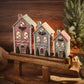 RL Blue House With Grey Roof Embossed Tealight Holder