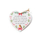 RL Robin Think Of You Ceramic Heart Hanger