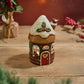 RL Stoneware Fairy House With 3D Robin Candle Holder