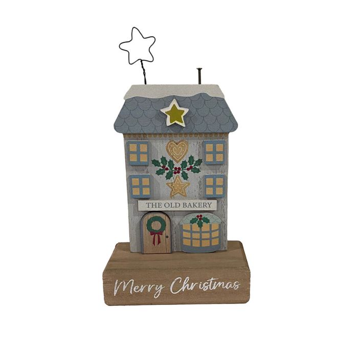 RL Christmas Market Merry Christmas Shop Wood Block