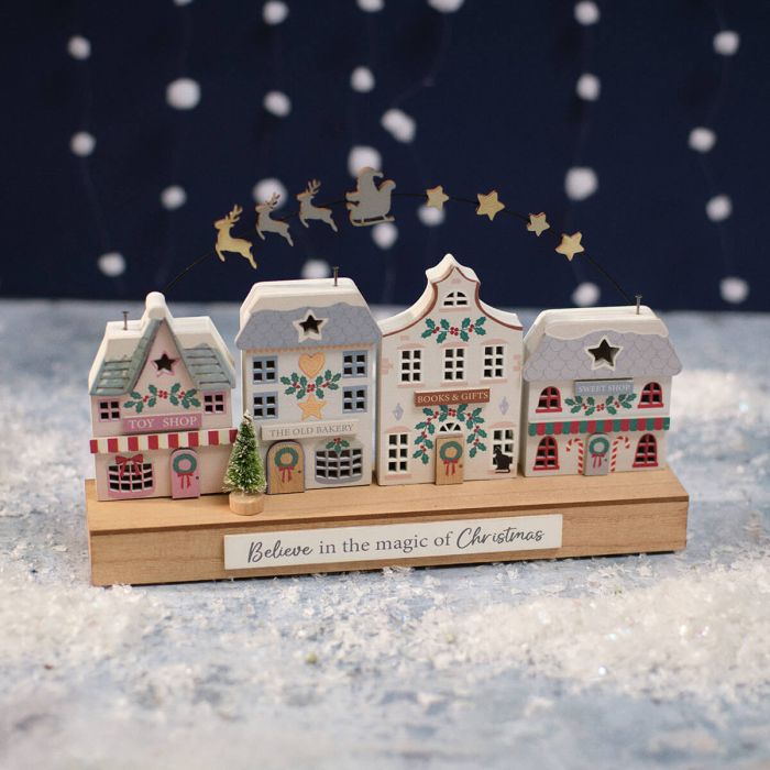 RL Believe In The Magic Of Christmas Row Of Shops