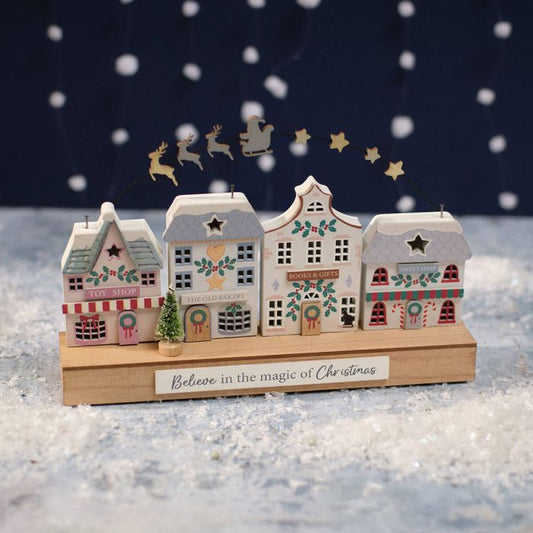 RL Believe In The Magic Of Christmas Row Of Shops